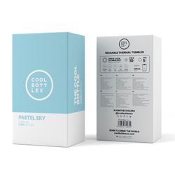 Vaso Térmico Acero Inox Pastel Sky 550 ml Cool Bottle Alta Calidad