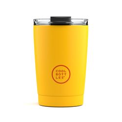 Vaso Térmico Acero Inox Vivid Amarillo 330 ml Cool Bottle Alta Calidad