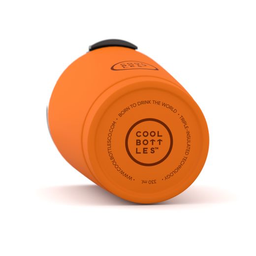Vaso Térmico Acero Inox Vivid Naranja 330 ml Cool Bottle Alta Calidad