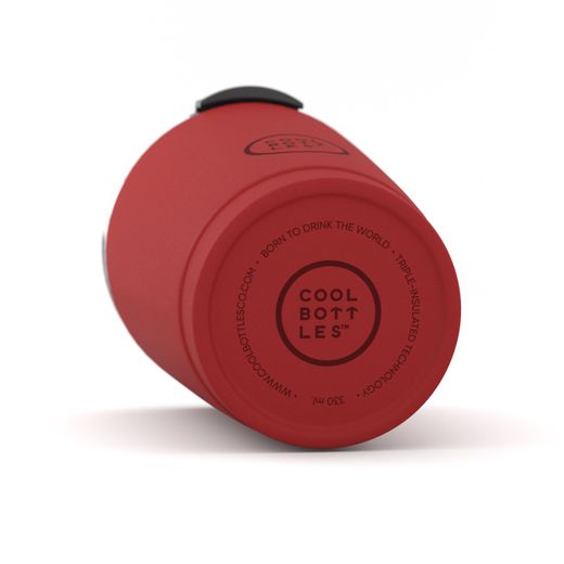 Vaso Térmico Acero Inox Vivid Rojo 330 ml Cool Bottle Alta Calidad