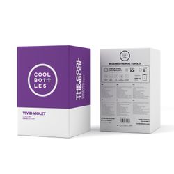 Vaso Térmico Acero Inox Vivid Violeta 330 ml Cool Bottle Alta Calidad