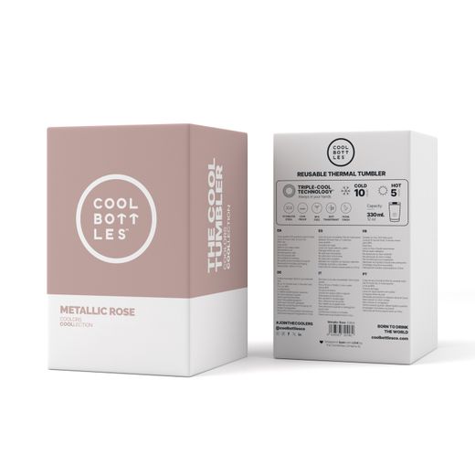 Vaso térmico café Metallic Rose 330 ml Cool Bottles