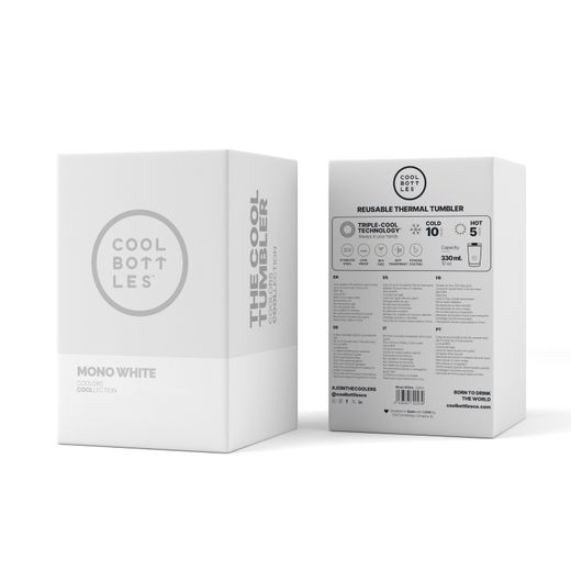 Vaso térmico café Mono White 330 ml Cool Bottles