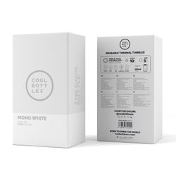 Vaso térmico café Mono White 550 ml Cool Bottles