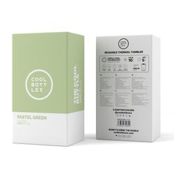 Vaso térmico café Pastel Green 550 ml Cool Bottles