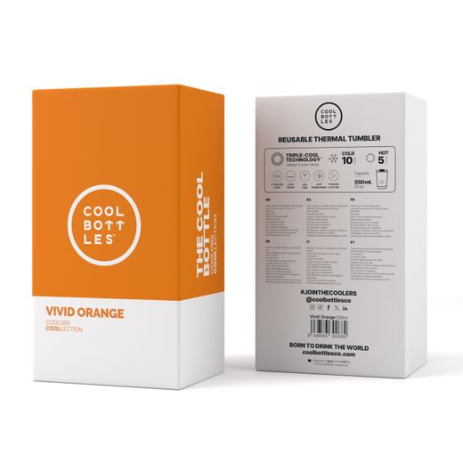 Vaso térmico café Vivid Orange 550 ml Cool Bottles