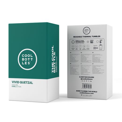 Vaso térmico café Vivid Quetzal 550 ml Cool Bottles
