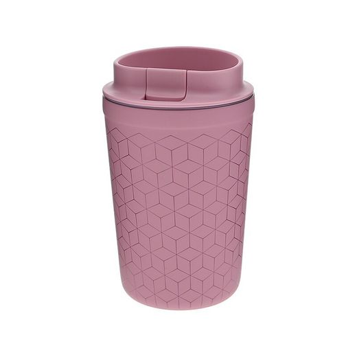 Bedrukte thermische beker 350 ml Make-up Geometrisch staal Creatief verhaal