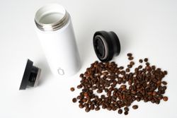 Tazza da caffè termica Runbott 350 ml bianca