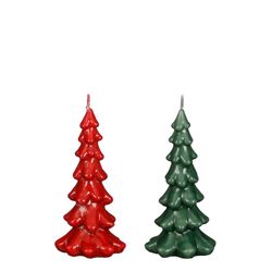 Christmas Candle in Tree Shape 16 cm tall Edelmann
