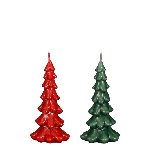 Christmas Candle in Tree Shape 16 cm tall Edelmann