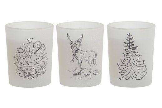 Christmas Crystal Candle 5x5x6 Gift