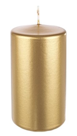 Christmas Candle Gold 7x13