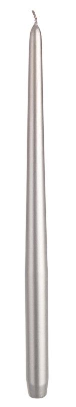 Christmas silver candle 40cm
