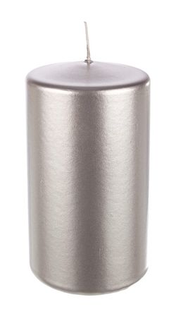 Christmas silver candle 6x12