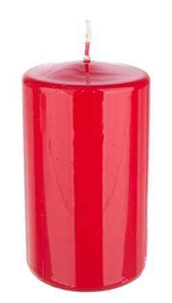 Red Christmas Candle 6x12