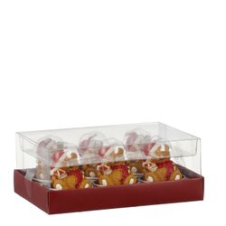 Vela Oso drum Marrón 6 Piezas 5 x 4 cm Edelmann