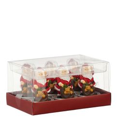 Vela Papá Noel Rojo 6 Piezas 6,5 x 4 cm Edelmann