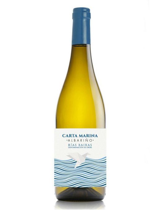 Vino albariño carta marina
