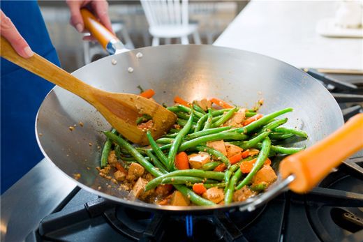 Wok 36 cm acero carbono sin antiadherente Ken Home