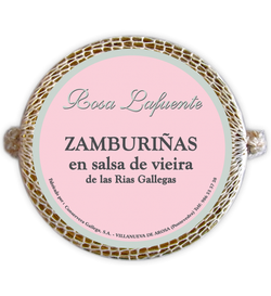 Zamburiñas en salsa de vieira de las rías gallegas RO120 g Rosa Lafuente